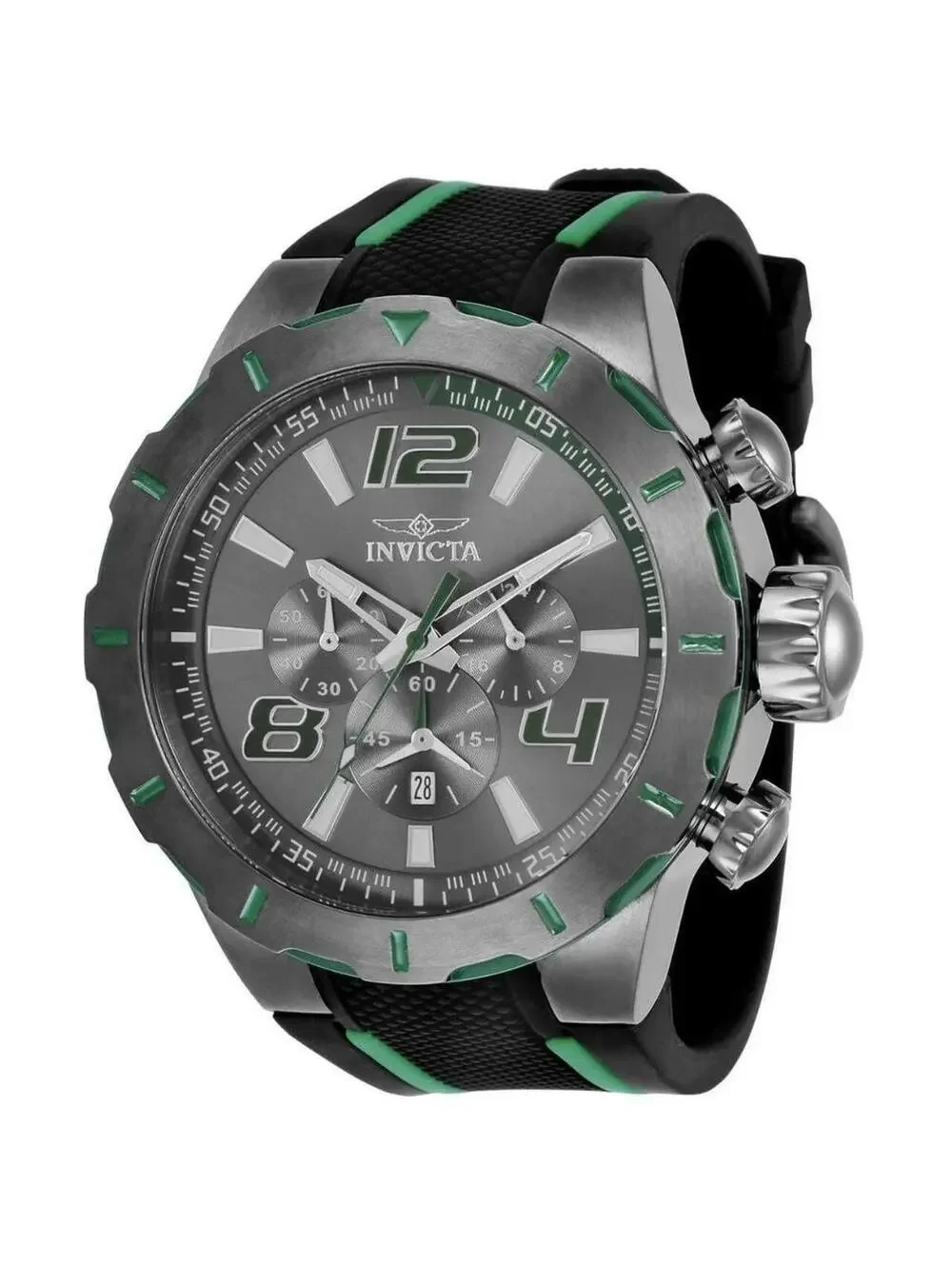 Invicta Tritnite Men's Quartz Chronograph 52mm Black/Green